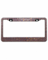 Bling License Plate Frame - Pink on a white background
