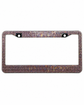 Bling License Plate Frame - Pink on a white background