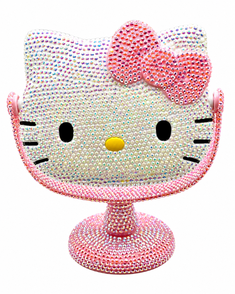 HK Bling Tabletop Vanity Mirror on a white background