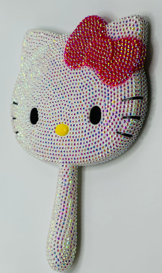 Bling Handheld HK Mirror - White AB