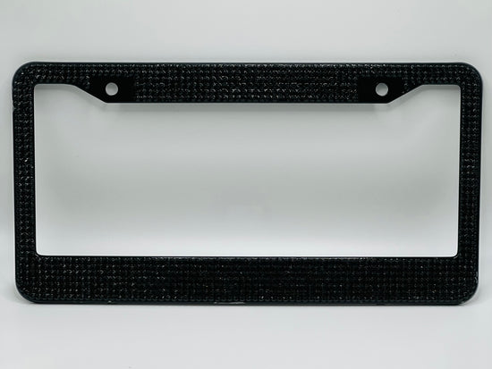 Bling license Plate Frames - Black
