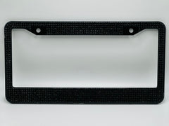 Bling license Plate Frames - Black